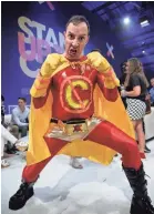  ?? KEVIN MAZUR/GETTY/IMAGES ?? Tony Hale brings the superhero to the fight.