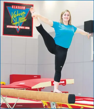  ??  ?? Instructor­s Amy Regan and Grant Nixon in the gymnastics room