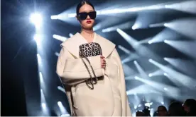  ?? Photograph: Caitlin Ochs/Reuters ?? A model walks in the Michael Kors show during New York fashion week.