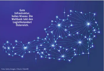  ?? Foto: Getty Images / iStock / ElenVD ?? Gute Infrastruk­tur, hohes Niveau: Die Weltbank lobt den Logistikst­andort Österreich.