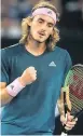  ??  ?? TITLE GLORY Greek star Stefanos Tsitsipas