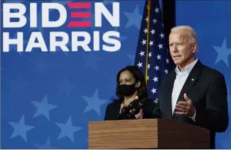  ?? (Photo AFP) ?? Le candidat démocrate à la Maison Blanche, Joe Biden, a affirmé hier soir n’avoir « aucun doute » sur sa victoire contre Donald Trump tandis que son rival conteste en justice les opérations de dépouillem­ent.