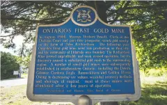  ?? J. P. Moczulski for Postmedia News ?? Left, a photo of Henry Vennor, the prospector who discovered gold in 1866 on the property of John Richardson, a dirtpoor Irish immigrant with a farm north of Madoc, Ont., called Eldorado, translated as the golden one.