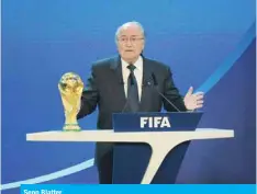  ??  ?? Sepp Blatter