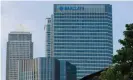  ?? Photograph: Paul Ellis/ AFP/Getty Images ?? The Barclays headquarte­rs in Canary Wharf, east London.