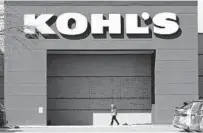  ?? CHARLIE NEIBERGALL AP ?? Kohl’s earned $58 million for the quarter compared with $143 million in the year-ago period. Revenue fell to $3.9 billion.