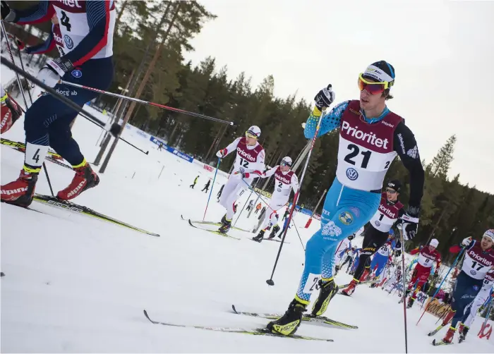  ?? Bild: ROBERT NYHOLM/TT ?? TÄNKER VINNA. Oskar Kardin vill sätta stopp för Norges dominans i Vasaloppet.