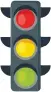  ??  ?? Semáforo: controla el paso de automóvile­s y peatones