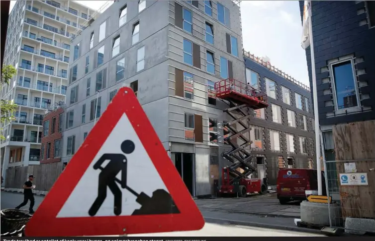  ?? ARKIVFOTO: JENS DRESLING ?? Trods travlhed er antallet af konkurser i bygge- og anlaegsbra­nchen steget.