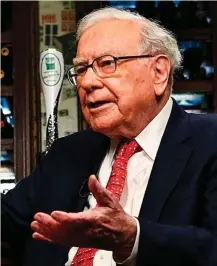  ?? ?? El inversor Warren Buffett.