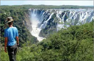  ?? Photo: Contribute­d ?? Losing shine…The Ruacana waterfall has lost its lustre, particular­ly for foreign tourists.