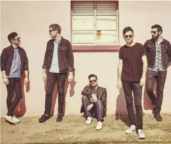  ??  ?? NORTHERN EXPOSURE: The Arkells are award-winning pop stars from Canada.