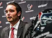  ?? Brett Coomer / Houston Chronicle ?? It seems like only a year ago that the Texans signed quarterbac­k Brock Osweiler. Oh, wait. It was only a year ago. Nevermind.