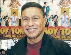  ??  ?? "Boy Tokwa: Lodi ng Gapo" starring Jose Manalo is the first feature film offering of the Vicente "Tito" Sotto-owned outfit VST Production­s.