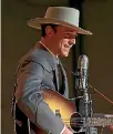  ??  ?? Tom Hiddleston plays country-western singer Hank Williams in I Saw the Light