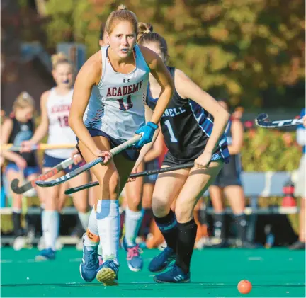  ?? STEVEN GOLDBURG ?? Brooke Bettencour­t led Norfolk Academy to a 23-0 record and a VISAA Division I state championsh­ip this season.