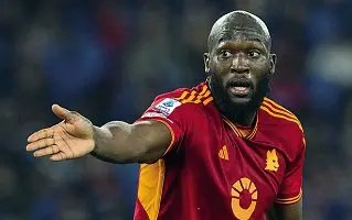  ?? ?? L’attaccante belga Romelu Lukaku, 30 anni, alla prima stagione in gialloross­o