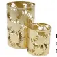  ??  ?? Gift It Terrazzo gold candle holders (set of 2), $39, Indigo