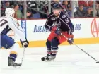  ?? COLUMBUS DISPATCH FILE PHOTO ?? Blue Jackets forward Rick Nash (61) had two goals in a 5-3 victory over Nashville in the 2008 home opener.