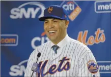  ?? Photo credit ?? Carlos Beltrán on Wednesday refused to discuss his role in the Houston Astros cheating scandal, preferring to concentrat­e on his new role with the New York Mets.