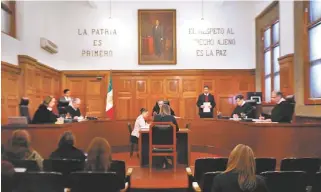  ?? ARIANA PÉREZ ?? Sesión de la Suprema Corte de Justicia de la Nación.