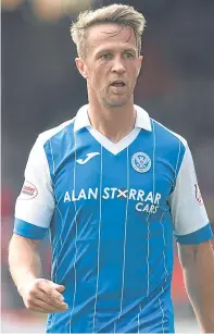  ?? Pictures: SNS. ?? Top: David Wotherspoo­n tussles with former St Johnstone player Stevie May in December. Far left: Tommy Wright and Derek McInnes will try to outwit each other today. Left: Chris Millar during the August meeting of the teams.