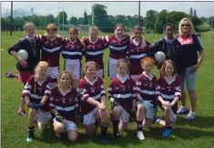  ??  ?? The Scoil Chualann side who participat­ed in the football blitz in Bray.