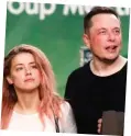  ??  ?? Love interest: Elon Musk with wife No2 Talulah, left, and Amber Heard