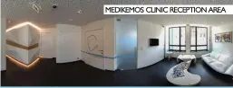  ??  ?? MEDIKEMOS CLINIC RECEPTION AREA