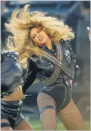  ?? Picture: AP PHOTO/FILE ?? Beyonce performs during halftime of the NFL Super Bowl 50 football game in Santa Clara, California on Sunday, February 7, 2016.