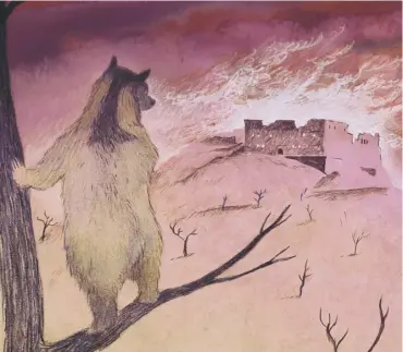  ?? ?? Director Iain Gardner’s concept artwork of the animated film entitled A Bear Named Wojtek