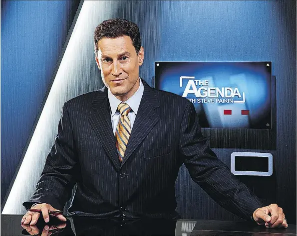  ?? CNW GROUP/TVO ?? Steve Paikin, host of TV Ontario’s current affairs show The Agenda, was the subject of a sexual harassment complaint by publisher and former Toronto mayoral candidate Sarah Thomson, who claimed Paikin asked her to “sleep with” him after attending a...