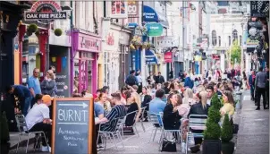  ??  ?? Princes Street, Cork. Corkonians got outdoor dining right but will this work everywhere?