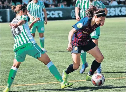  ?? TWITTER @REALBETISF­EM ?? Aitana Bonmatí ha sido convocada para disputar la Copa Algarve con la selección española