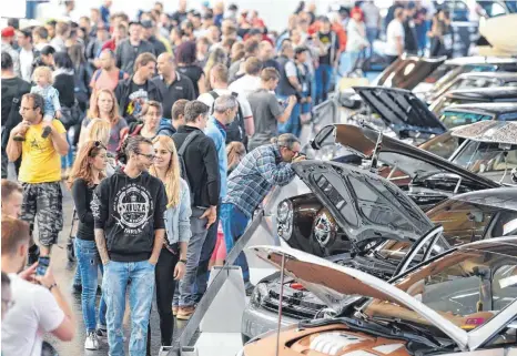  ?? FOTO: MESSE FRIEDRICHS­HAFEN/FELIX KÄSTLE ?? Die Tuning World Bodensee steigt im kommenden Jahr vom Freitag, 3. Mai, bis Sonntag, 5. Mai.