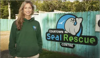  ??  ?? Melanie Croce, operations manager at Seal Rescue Ireland in Courtown.
