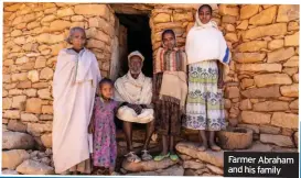  ??  ?? Farmer Abraham and his family