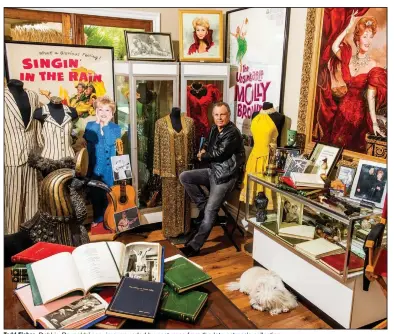  ?? (The New York Times/Roger Kisby) ?? Todd Fisher, Debbie Reynolds’ son, is surrounded by costumes from the late actress’s collection.