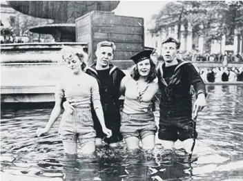  ??  ?? Mystery of fountain girls revealed (photo: Imperial War Museum)