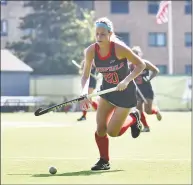  ?? Fairfield athletics / Contribute­d photo ?? Fairfield University freshman Madison Hoskins had two goals in the NEC tournament including the gamewinnin­g goal in overtime in title game.