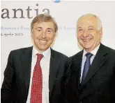  ??  ?? VerticiFab­io Cerchiai e Giovanni Castellucc­i, presidente e amministra­tore delegato di Atlantia Ansa