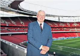  ?? ?? Keswick at the Emirates Stadium in 2007: he had been a fan of Arsenal since seeing them in 1949