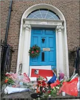  ??  ?? The doorway where Jonathan Corrie was found dead, just yards from the Dáil shameful: