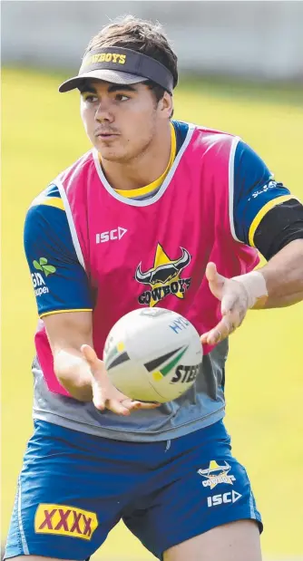  ?? Picture: ZAK SIMMONDS ?? IT’S TIME: Jake Clifford will likely make his debut for the Cowboys tomorrow.