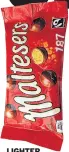  ??  ?? LIGHTER Maltesers bags