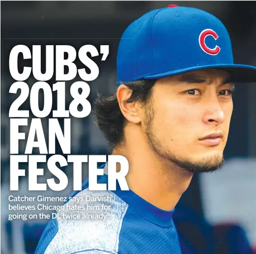  ?? JASON MILLER/ GETTY IMAGES ?? Right- hander Yu Darvish, who has a 1- 3 record and a 4.95 ERA, has been called soft, sensitive and aloof since coming to the Cubs.
