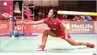  ??  ?? PBSI BENAHI FOKUS: Tunggal putri Indonesian­esia Gregoria Mariska Tunjung tidak mampu menembus babak utamaa Japan Open 2017.