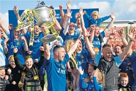 ?? ?? Auchinleck Talbot, who face Tayport tomorrow, won the Scottish Cup last season, beating Largs Thistle in the final.