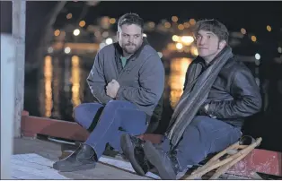  ?? CHRIS HIBBS PHOTO ?? “Crippled” playwright and actor Paul David Power (foreground) in a scene with Pat Dempsey, who plays the character Evan.