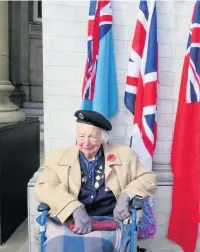  ??  ?? WWII veteran Leonora Jeffreys celebrated her 100th birthday on October 5